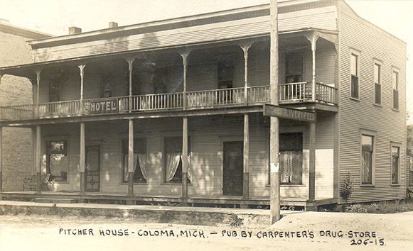 Pitcher House Hotel, Coloma, Michigan