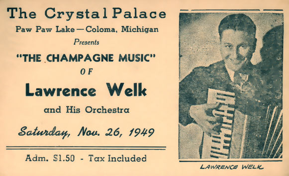 Lawrence Welk plays Coloma, Michigan